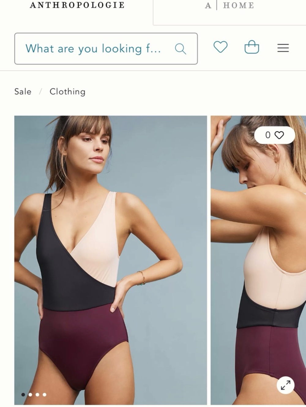 SOLID & STRIPED Colorblock One-Piece Swimsuit in Black, Blush & Plum